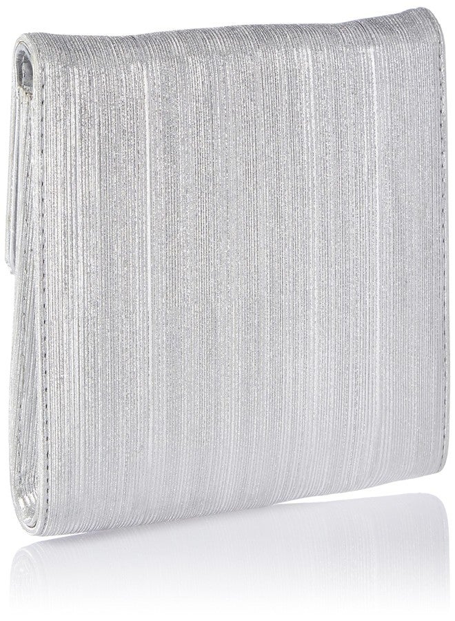 Caprese womens ERYKA C Large SILVER Clutch - Image 2